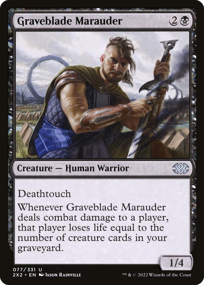 Graveblade Marauder 77 card from Double Masters 2022