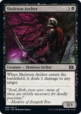 Skeleton Archer 90 card from Double Masters 2022