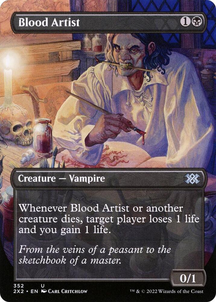 Blood Artist (Borderless) 352 card from Double Masters 2022