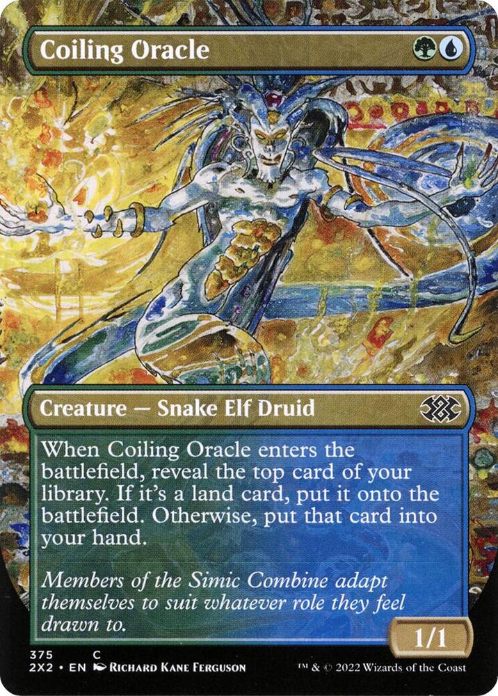 Coiling Oracle (Borderless) 375 card from Double Masters 2022