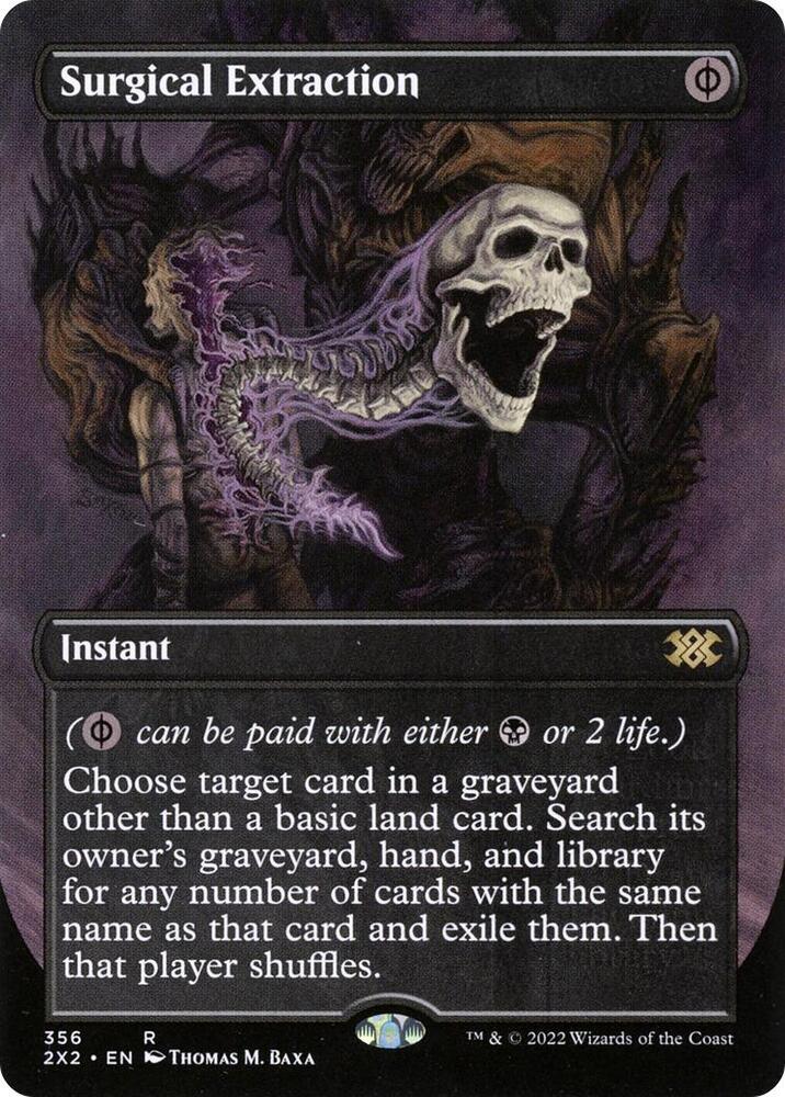Surgical Extraction (Borderless) 356 card from Double Masters 2022