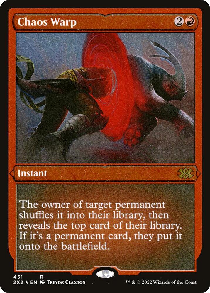 Chaos Warp (Foil Etched) 451 card from Double Masters 2022