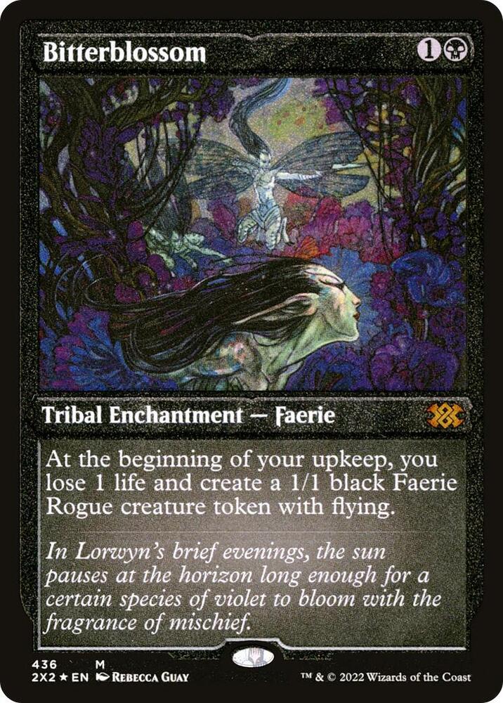 Bitterblossom (Foil Etched) 436 card from Double Masters 2022