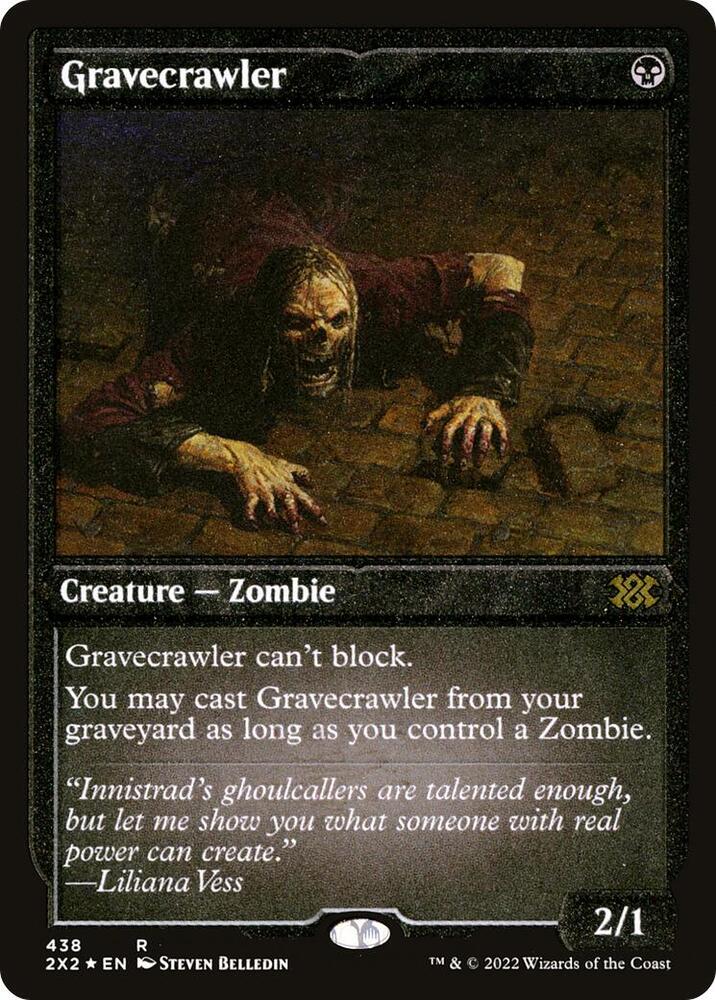 Gravecrawler (Foil Etched) 438 card from Double Masters 2022