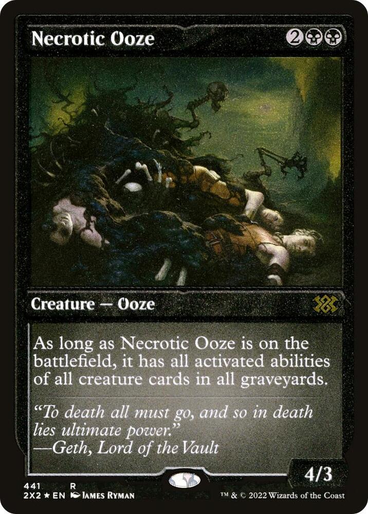 Necrotic Ooze (Foil Etched) 441 card from Double Masters 2022