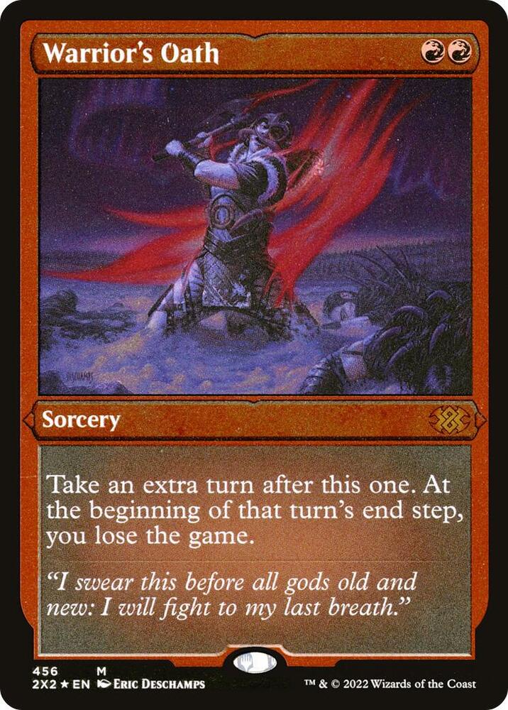 Warrior's Oath (Foil Etched) 456 card from Double Masters 2022
