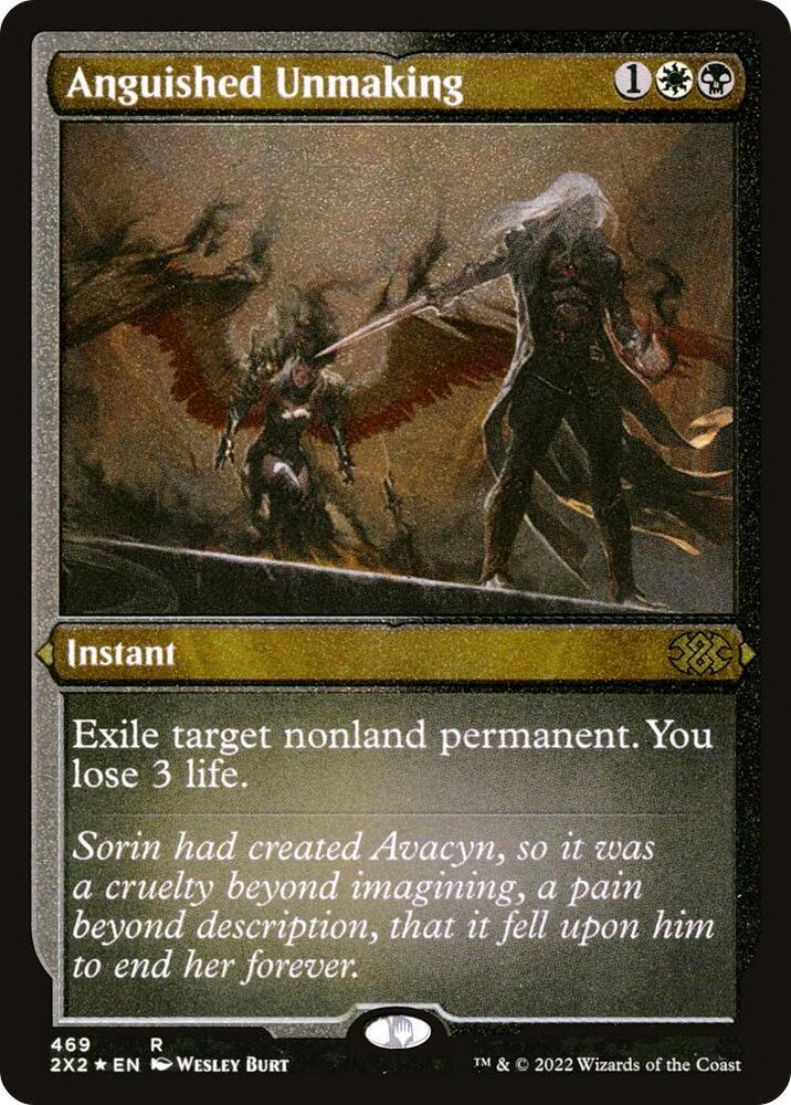 Anguished Unmaking (Foil Etched) 469 card from Double Masters 2022