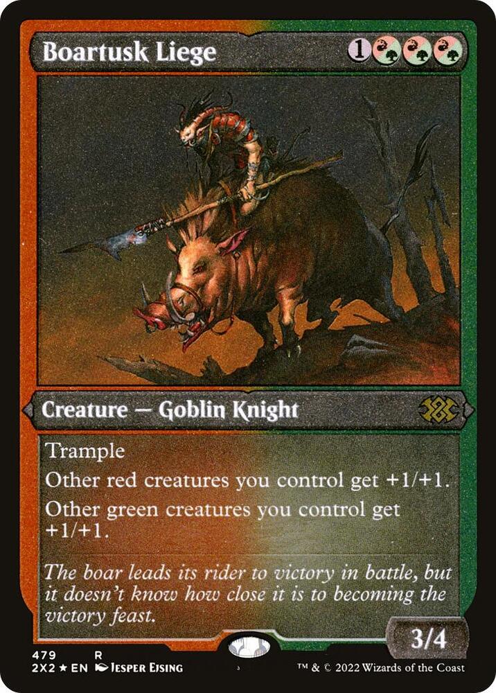 Boartusk Liege (Foil Etched) 479 card from Double Masters 2022