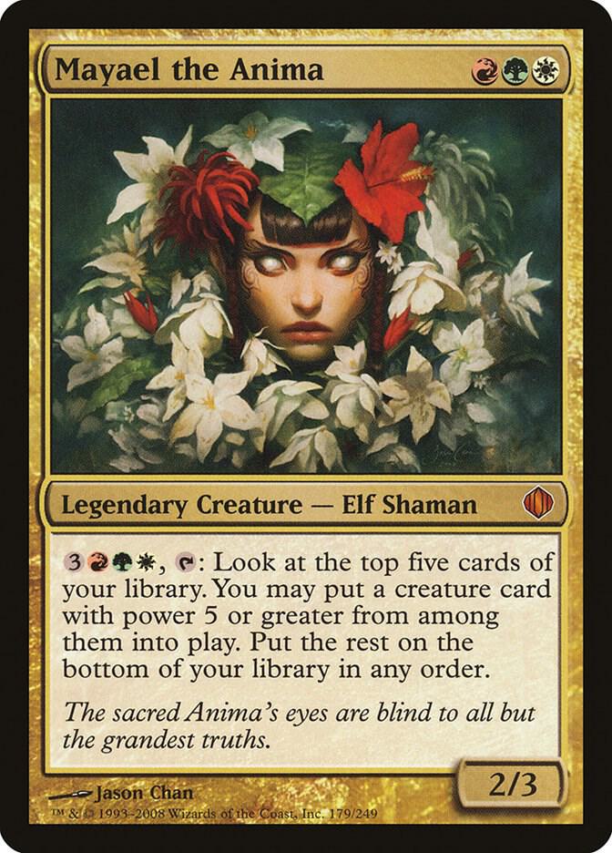 Mayael the Anima 179 card from Shards of Alara