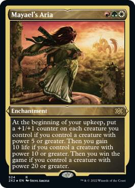 Mayael's Aria (Foil Etched) 524 card from Double Masters 2022