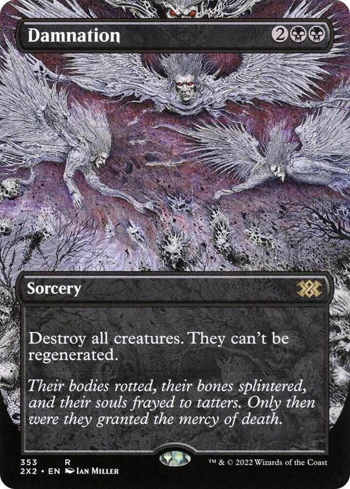 Damnation (Borderless) 353 card from Double Masters 2022