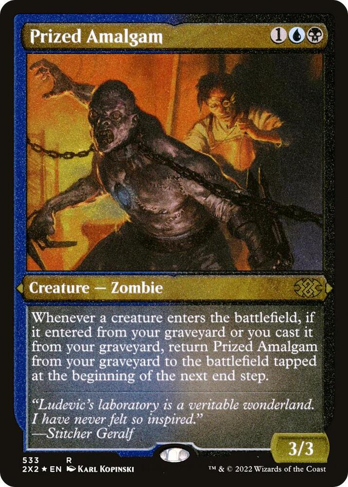 Prized Amalgam (Foil Etched) 533 card from Double Masters 2022