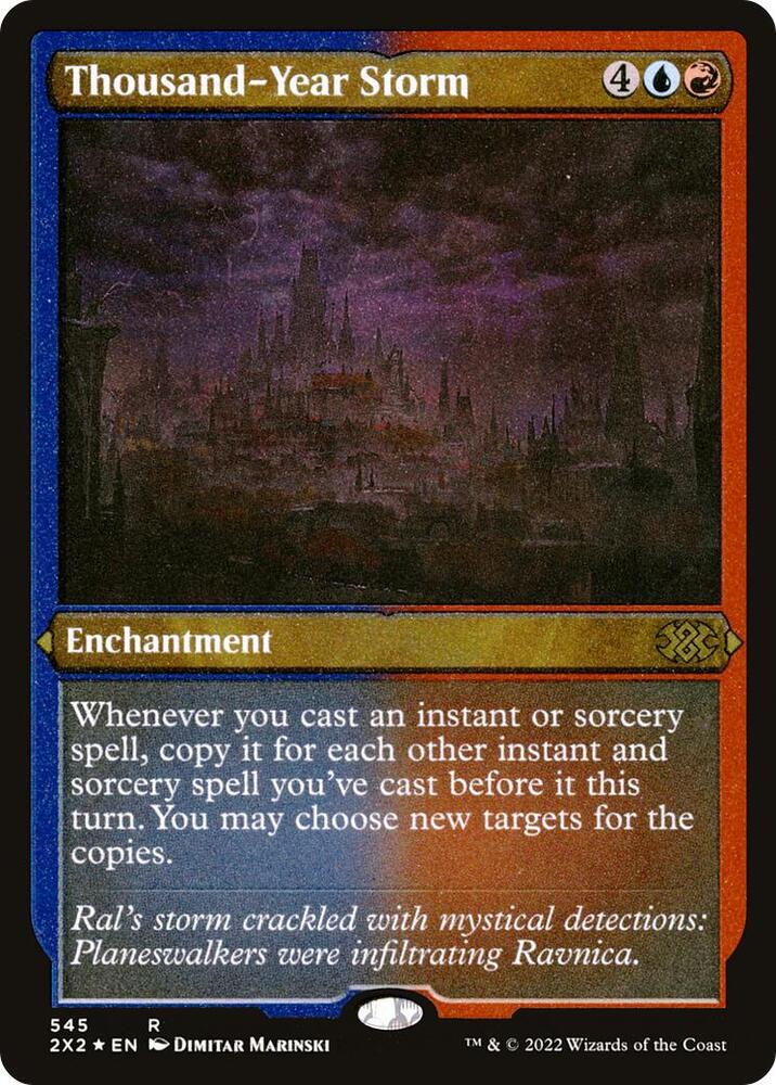 Thousand-Year Storm (Foil Etched) 545 card from Double Masters 2022