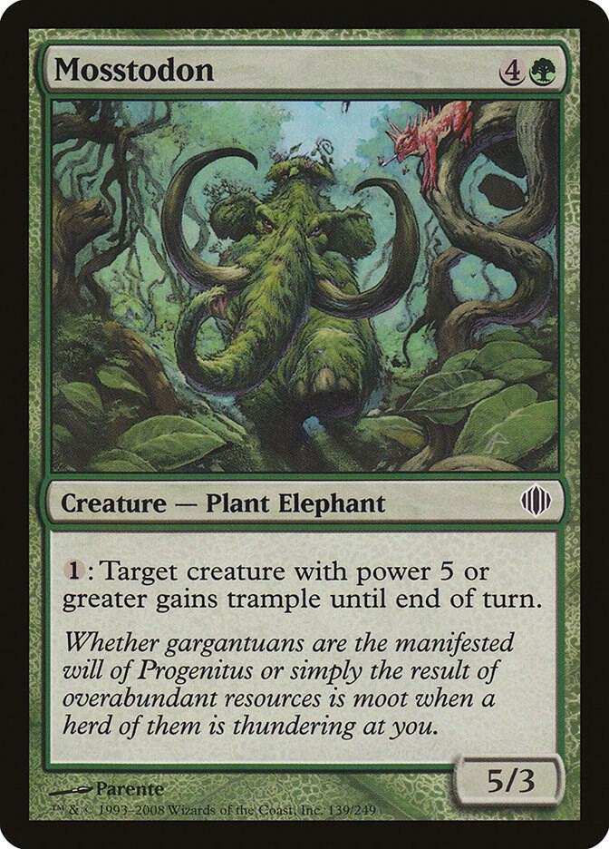 Mosstodon 139 card from Shards of Alara