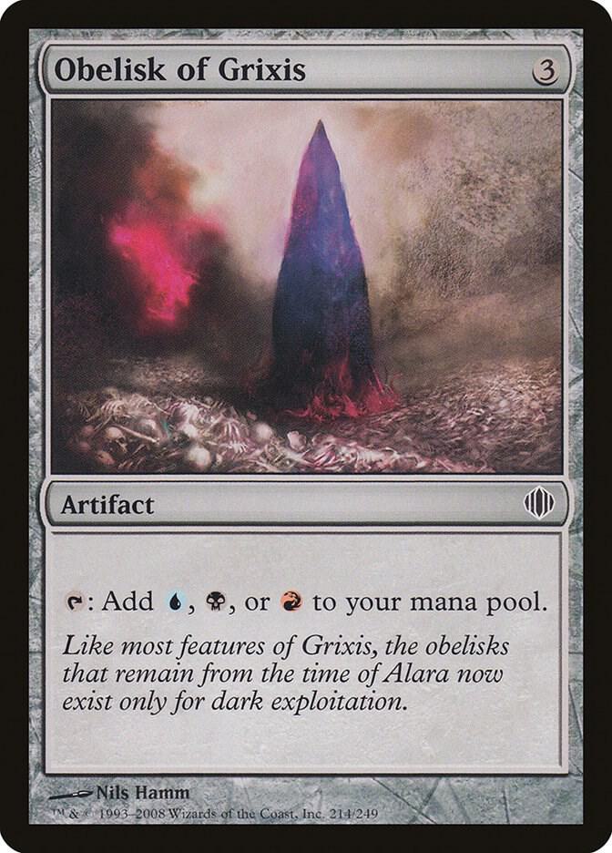 Obelisk of Grixis 214 card from Shards of Alara