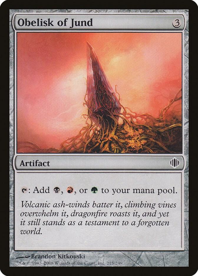 Obelisk of Jund 215 card from Shards of Alara