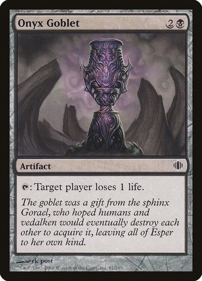 Onyx Goblet 81 card from Shards of Alara
