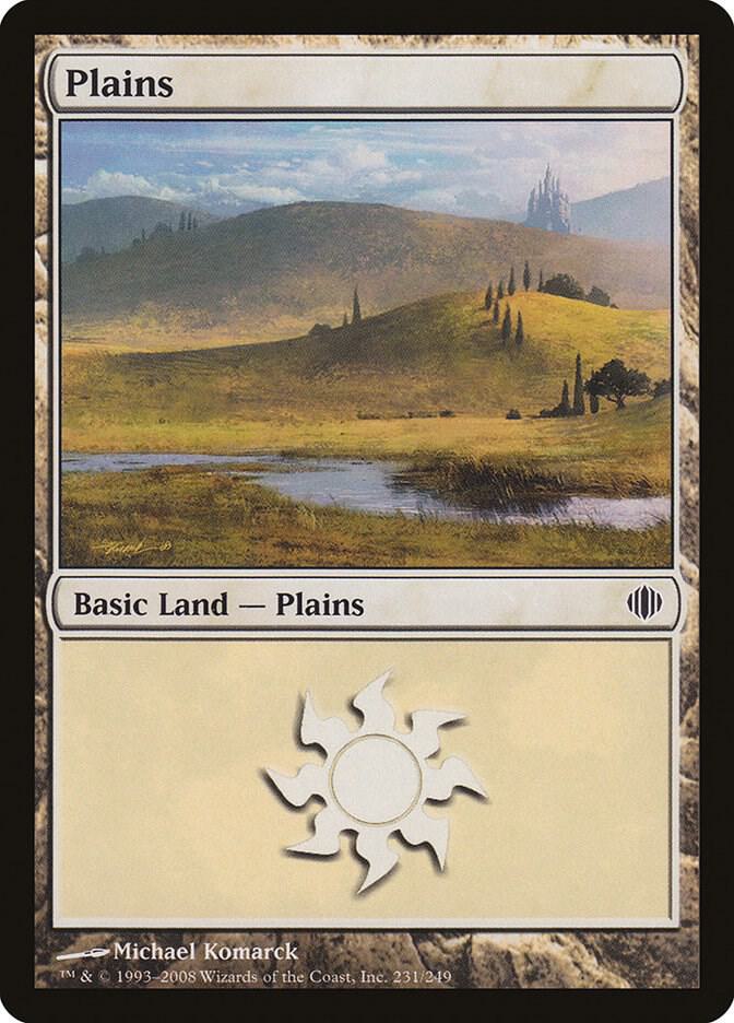 Plains 231 card from Shards of Alara