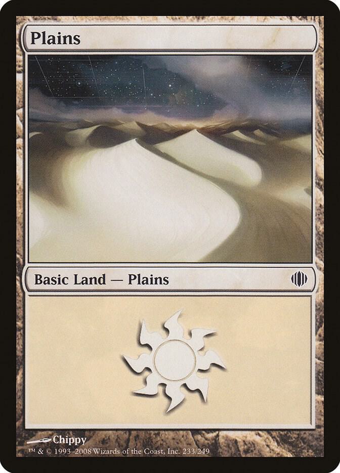Plains 233 card from Shards of Alara