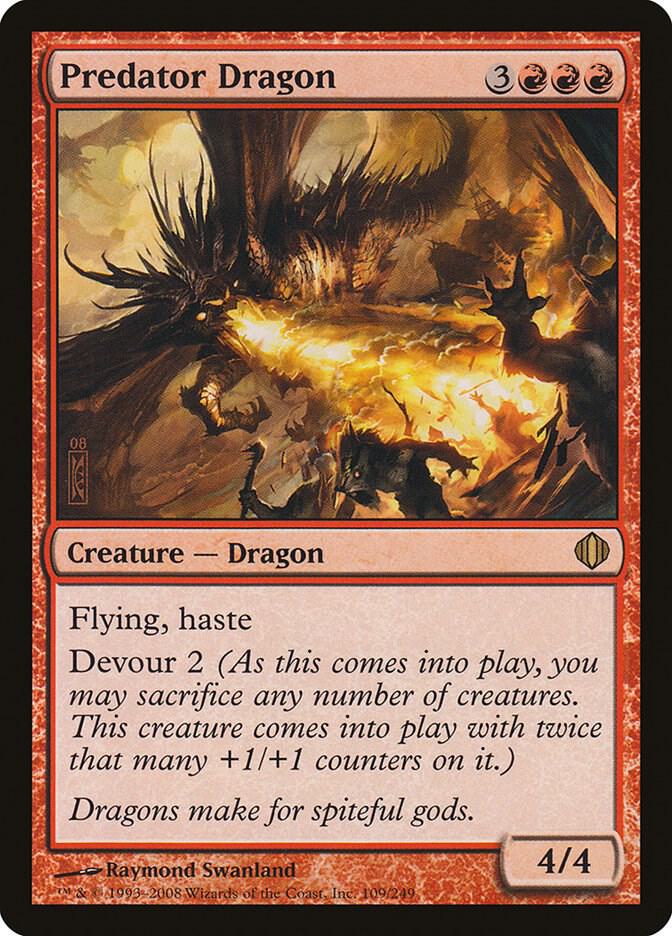 Predator Dragon 109 card from Shards of Alara