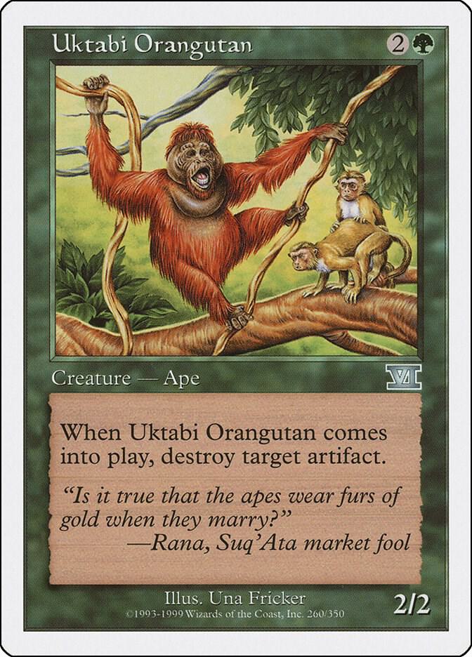Uktabi Orangutan 260 card from Classic Sixth Edition