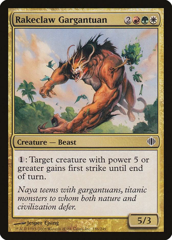 Rakeclaw Gargantuan 186 card from Shards of Alara