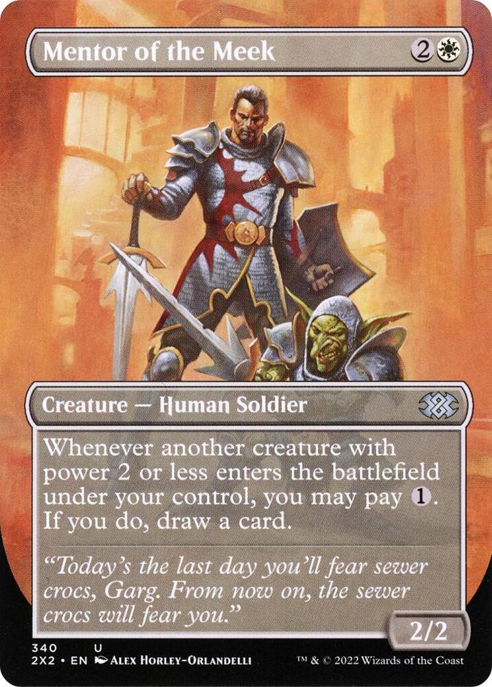 Mentor of the Meek (Borderless) 340 card from Double Masters 2022