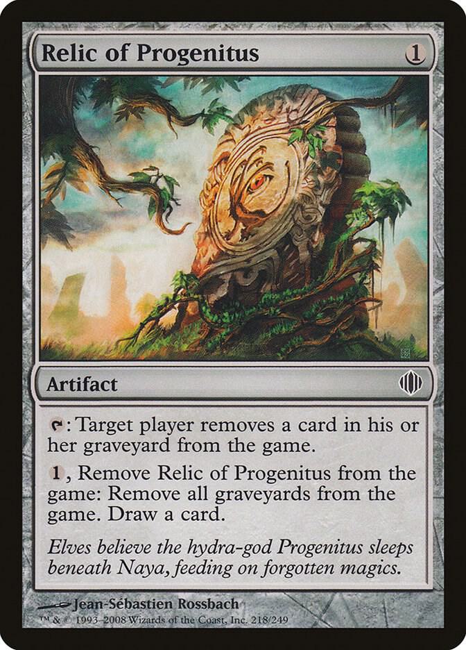 Relic of Progenitus 218 card from Shards of Alara