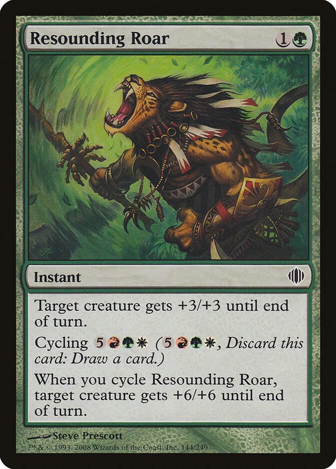 Resounding Roar 144 card from Shards of Alara