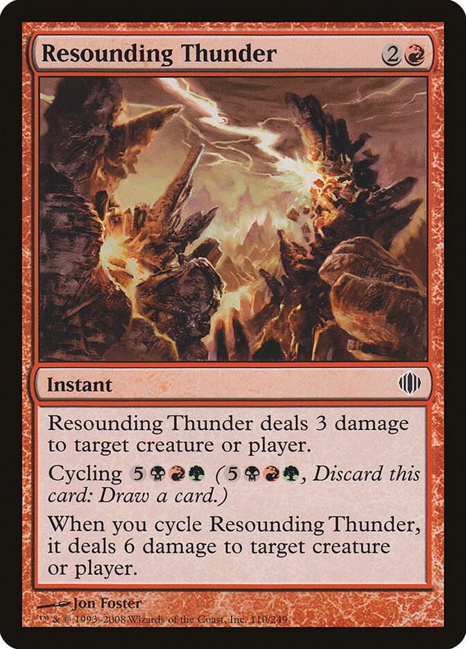 Resounding Thunder 110 card from Shards of Alara