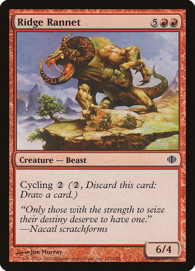 Ridge Rannet 111 card from Shards of Alara
