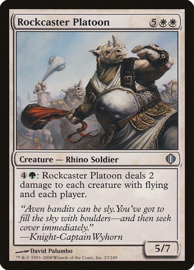 Rockcaster Platoon 23 card from Shards of Alara