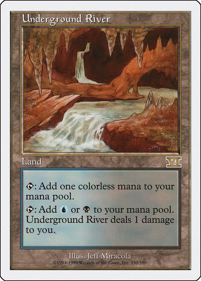 Underground River 330 card from Classic Sixth Edition