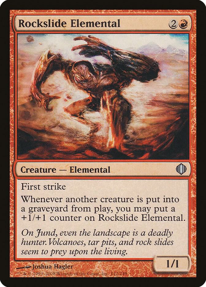 Rockslide Elemental 112 card from Shards of Alara