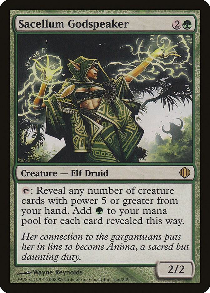 Sacellum Godspeaker 146 card from Shards of Alara