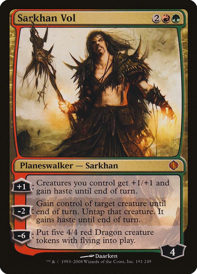 Sarkhan Vol 191 card from Shards of Alara