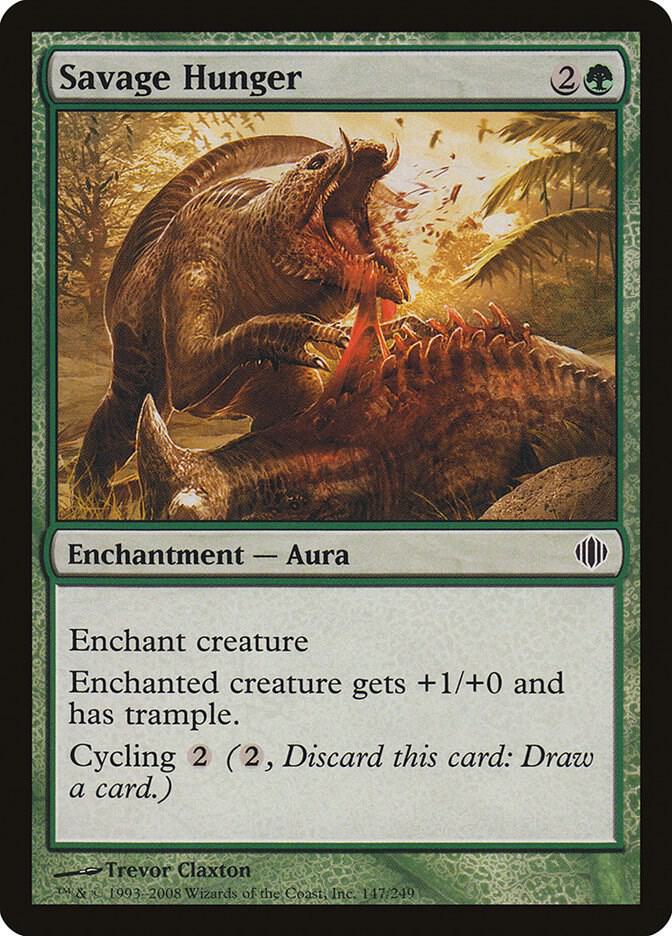 Savage Hunger 147 card from Shards of Alara