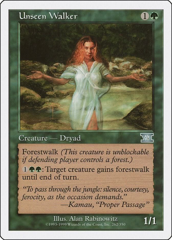 Unseen Walker 262 card from Classic Sixth Edition