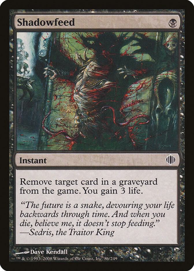 Shadowfeed 86 card from Shards of Alara