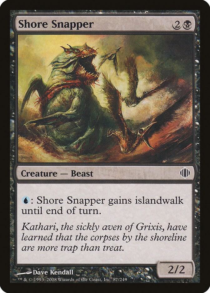 Shore Snapper 87 card from Shards of Alara