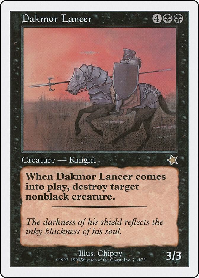 Dakmor Lancer 71 card from Starter 1999