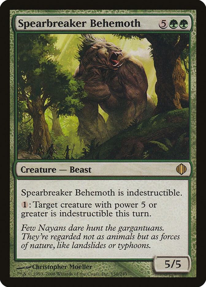 Spearbreaker Behemoth 150 card from Shards of Alara