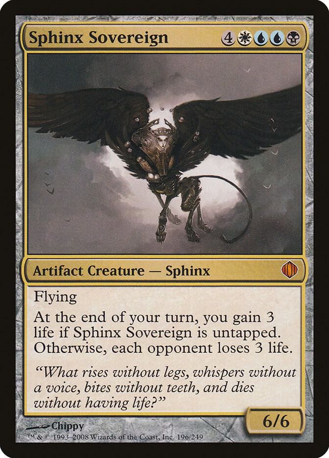 Sphinx Sovereign 196 card from Shards of Alara