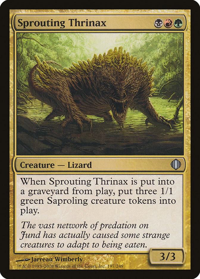 Sprouting Thrinax 197 card from Shards of Alara