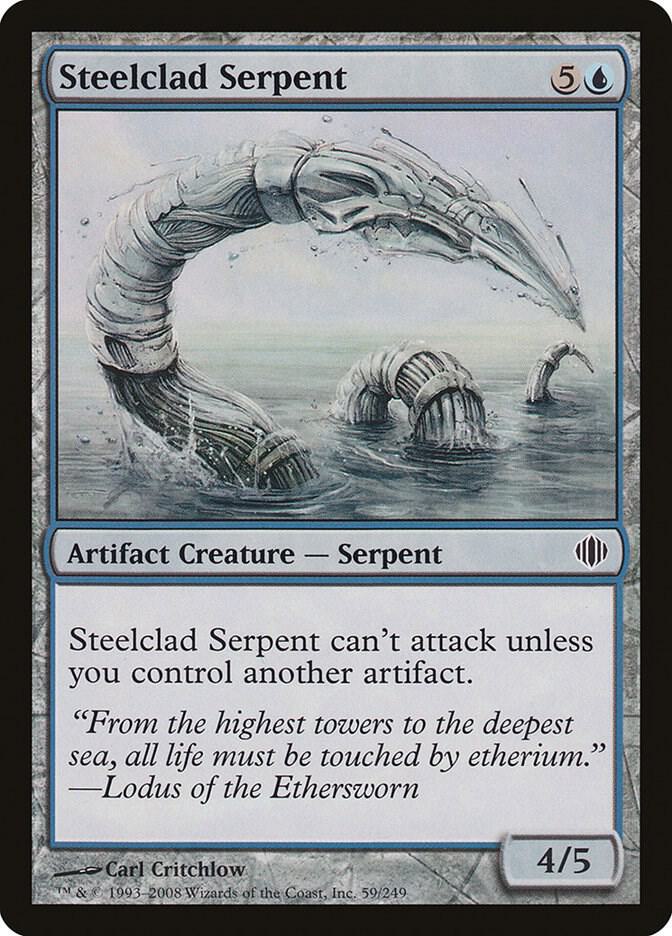 Steelclad Serpent 59 card from Shards of Alara