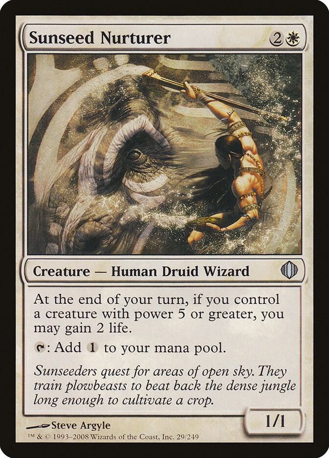 Sunseed Nurturer 29 card from Shards of Alara