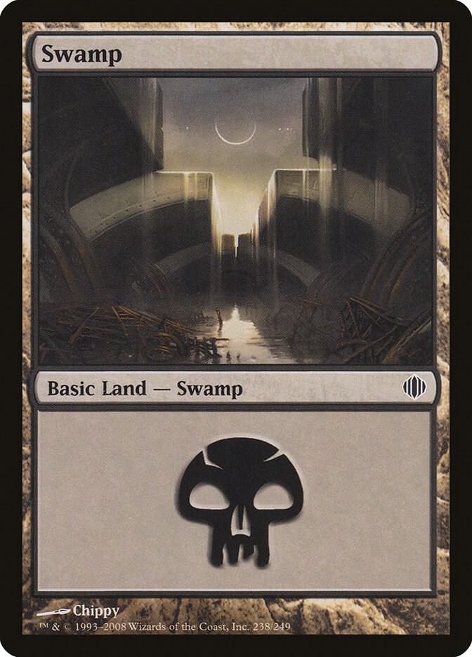 Swamp 238 card from Shards of Alara