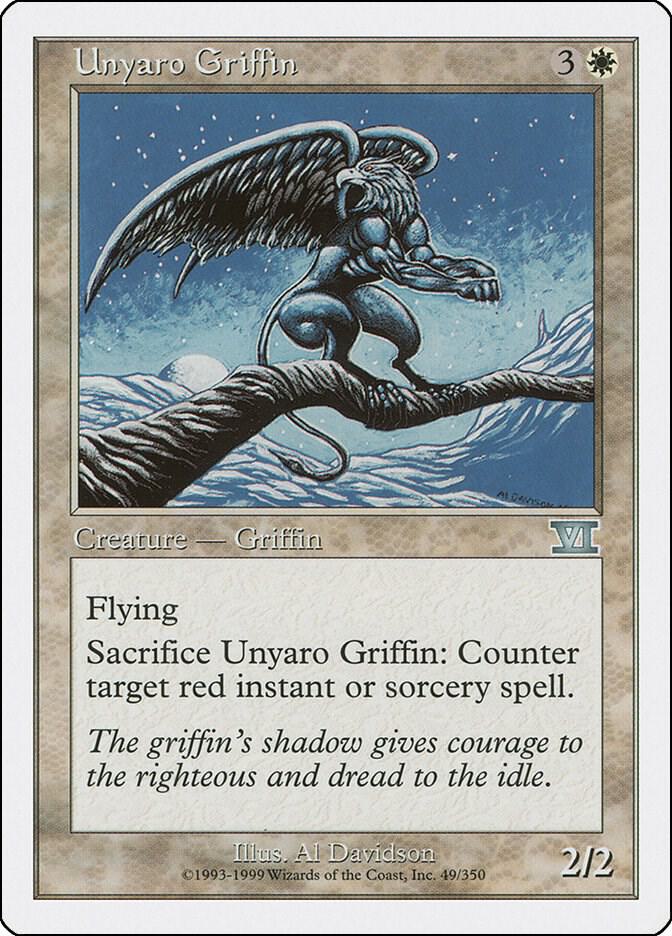 Unyaro Griffin 49 card from Classic Sixth Edition