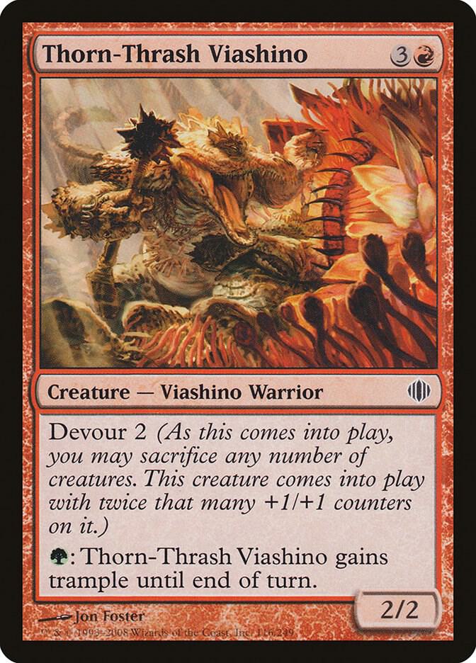 Thorn-Thrash Viashino 116 card from Shards of Alara