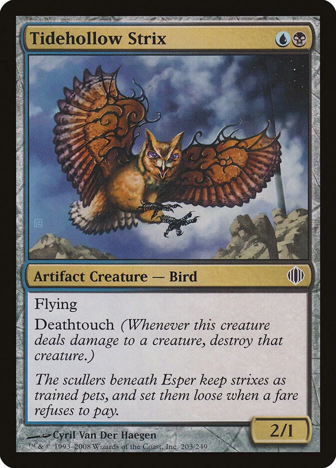Tidehollow Strix 203 card from Shards of Alara